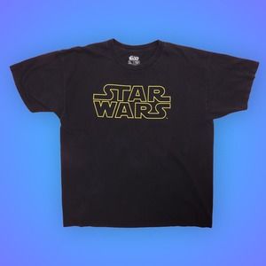 STAR WARS Logo Black Large T-Shirt